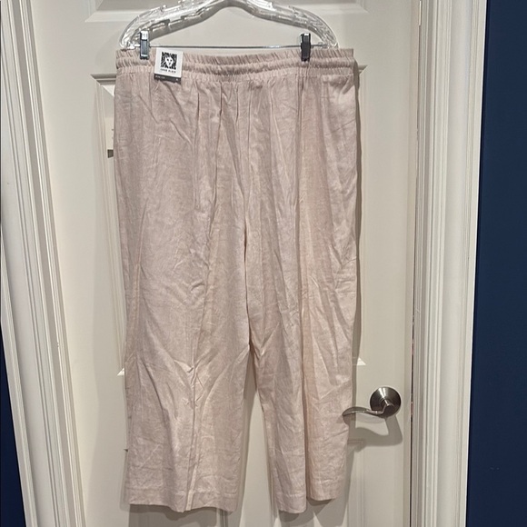 Anne Klein Cream Wide-Leg Pants XL - new with tags - Picture 2 of 3